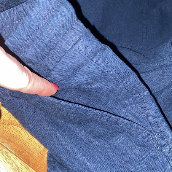 NWT Amazon Essentials Women’s Linen Blend Pants in size M, navy - Picture 11 of 11